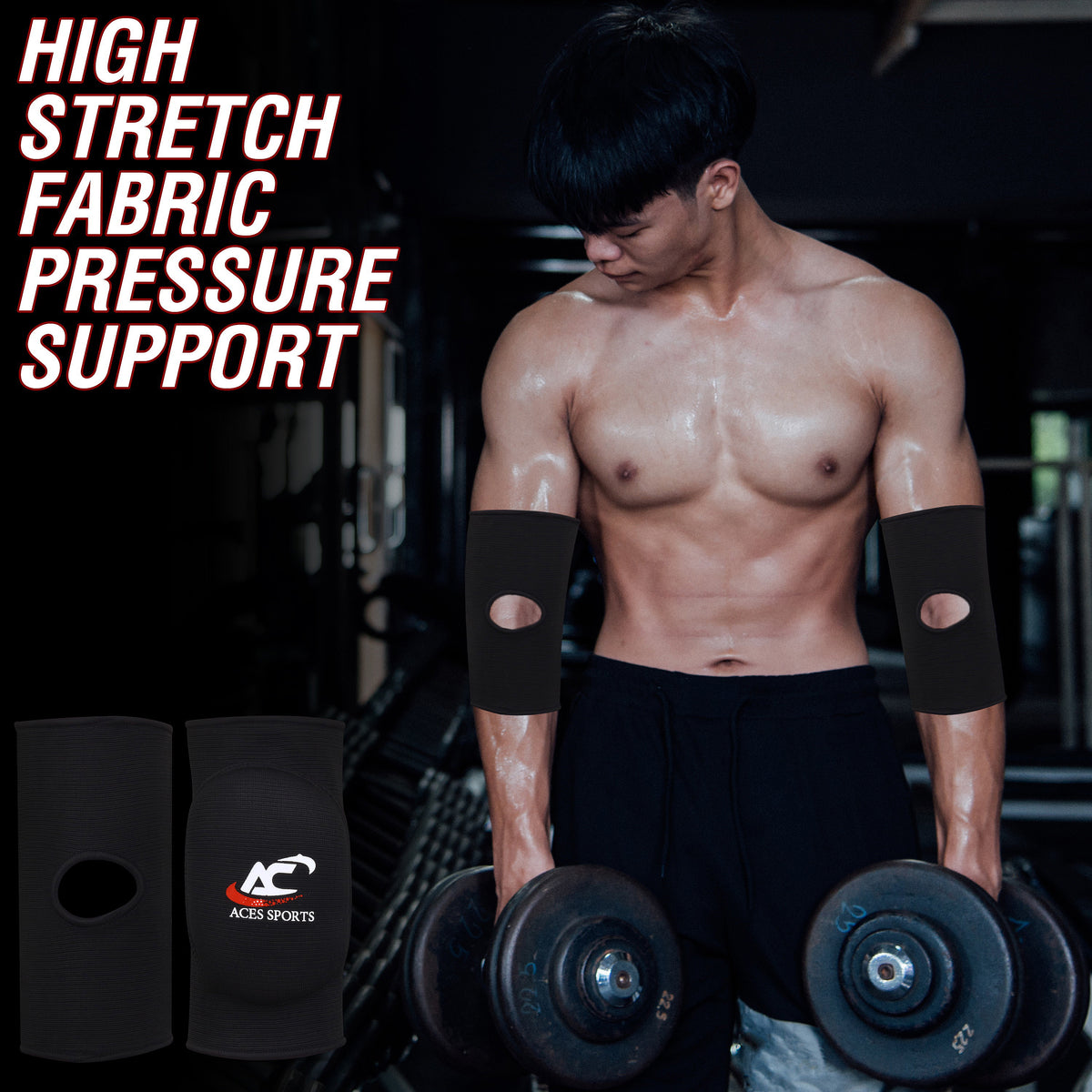 Elbow Pads Guard Elasticated Support MMA Martial Arts Boxing
