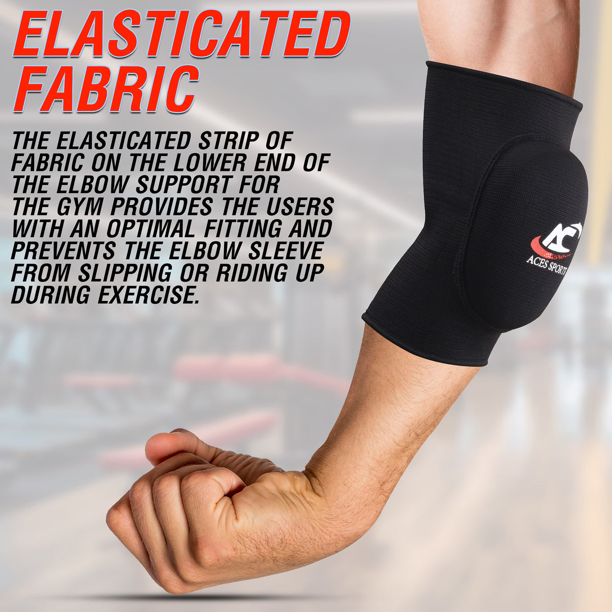 Elbow Pads Guard Elasticated Support MMA Martial Arts Boxing